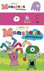 Sockheadz Monsters Colouring Book with 6 Full Size Pencils product image